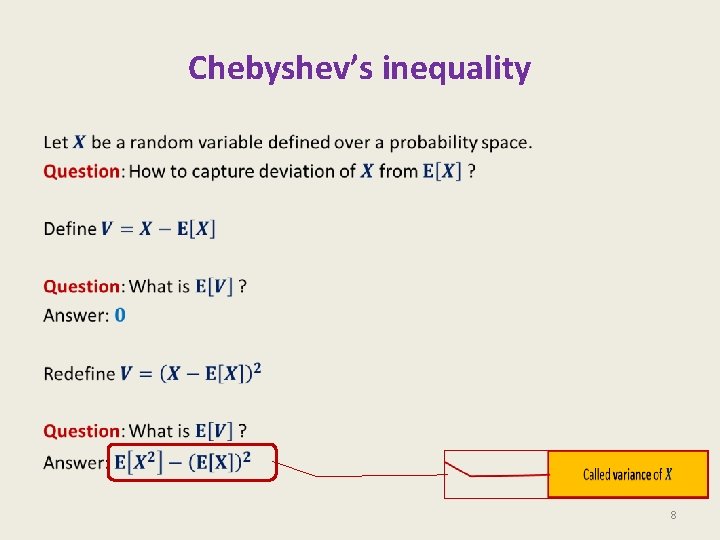 Chebyshev’s inequality • 8 