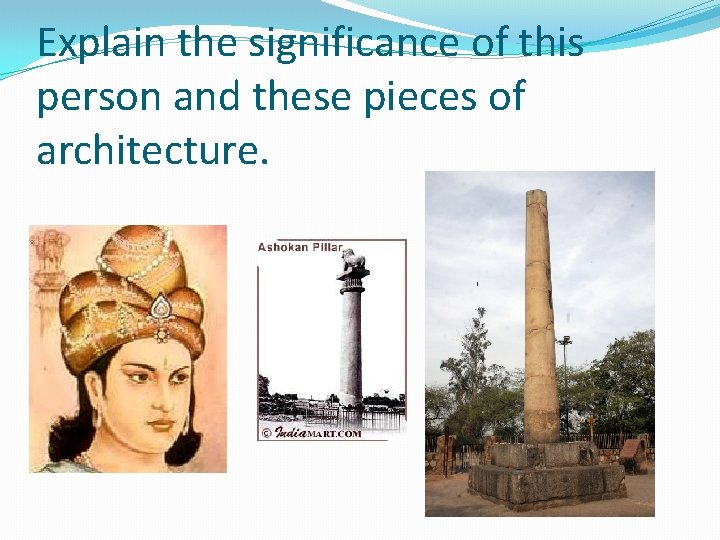 Explain the significance of this person and these pieces of architecture. 