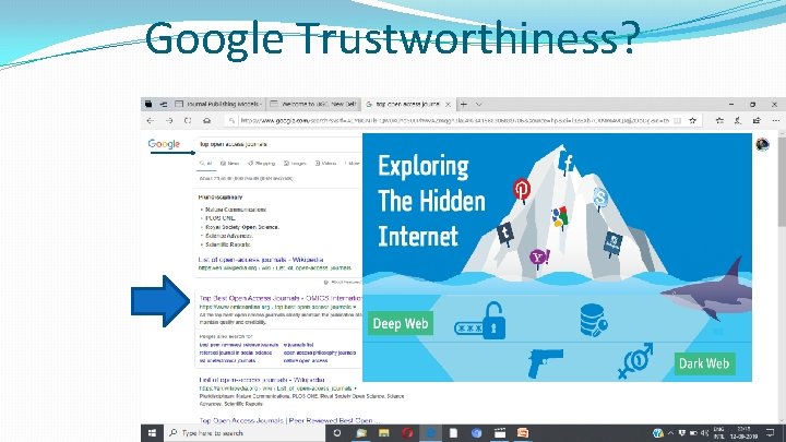 Google Trustworthiness? 