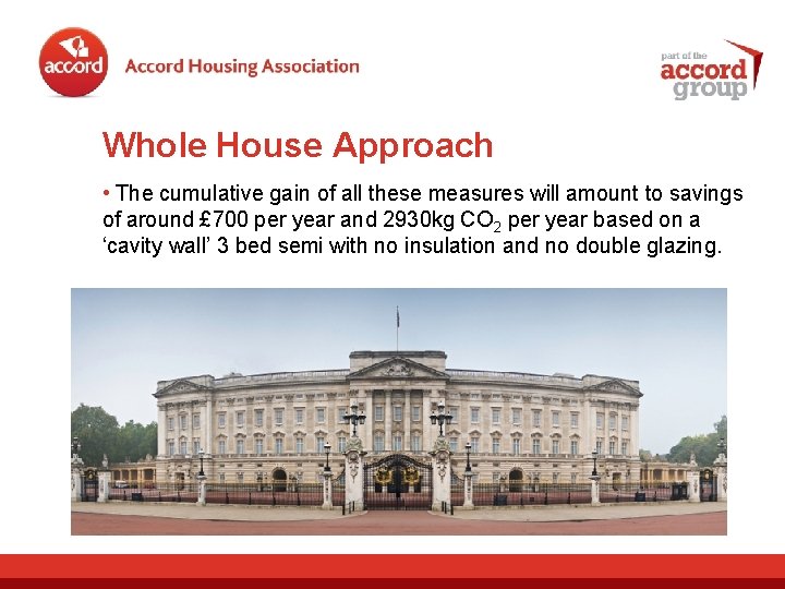 Whole House Approach • The cumulative gain of all these measures will amount to