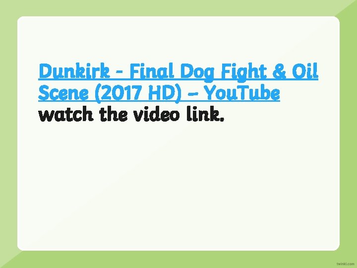 Dunkirk - Final Dog Fight & Oil Scene (2017 HD) – You. Tube watch