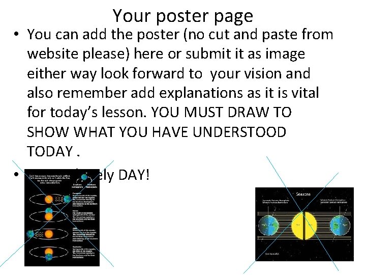Your poster page • You can add the poster (no cut and paste from