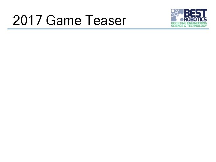 2017 Game Teaser 