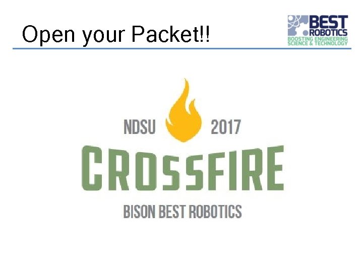Open your Packet!! 