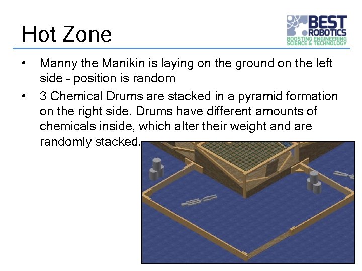 Hot Zone • • Manny the Manikin is laying on the ground on the