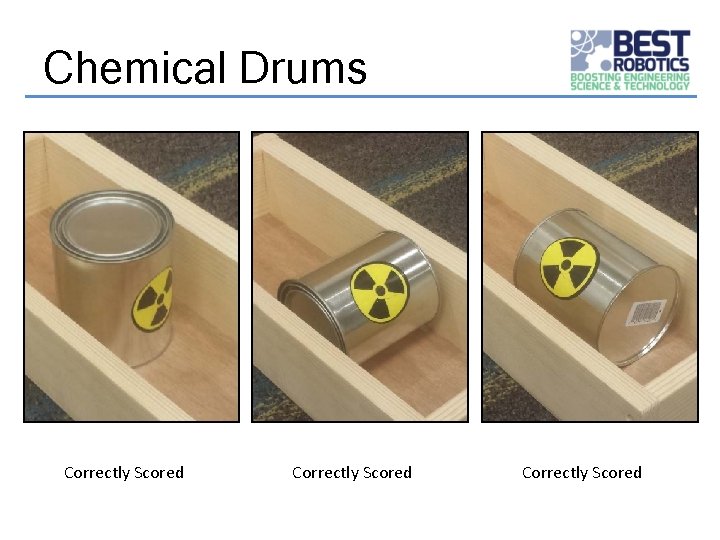 Chemical Drums Correctly Scored 