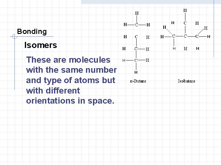 Bonding Isomers These are molecules with the same number and type of atoms but Bonding Isomers These are molecules with the same number and type of atoms but