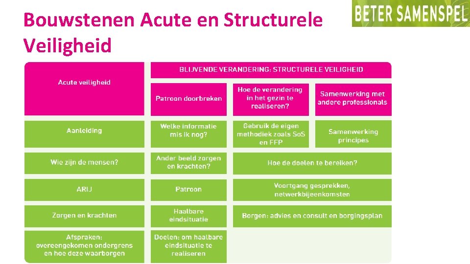 Bouwstenen Acute en Structurele Veiligheid 