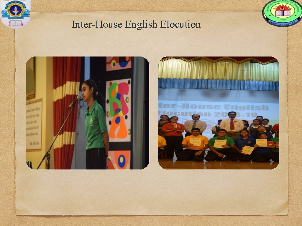 Inter-House English Elocution 