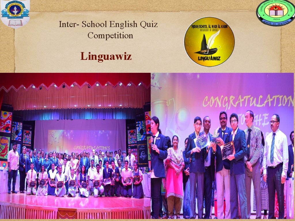 Inter- School English Quiz Competition Linguawiz 