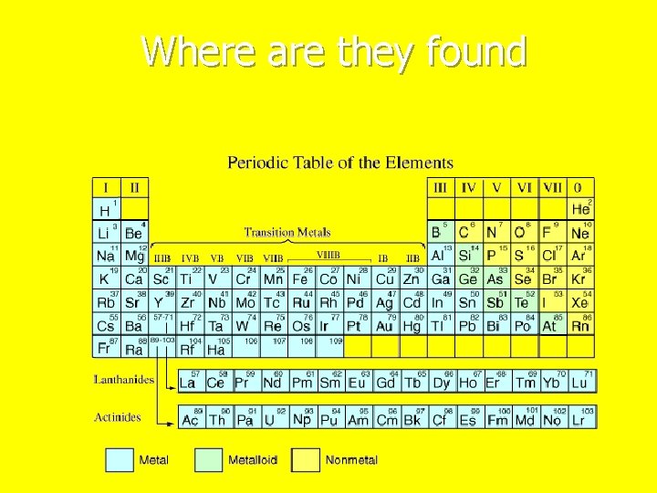 Where are they found 