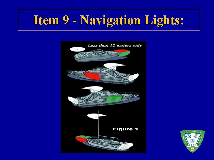 Item 9 - Navigation Lights: 