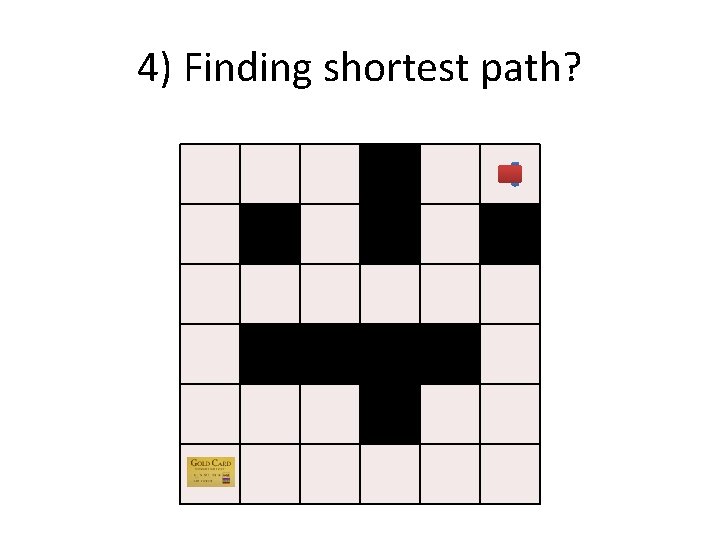 4) Finding shortest path? 