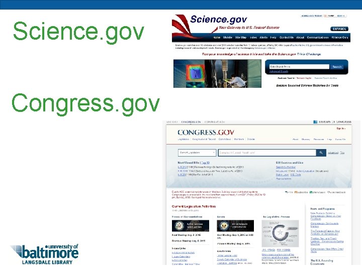 Science. gov Congress. gov 