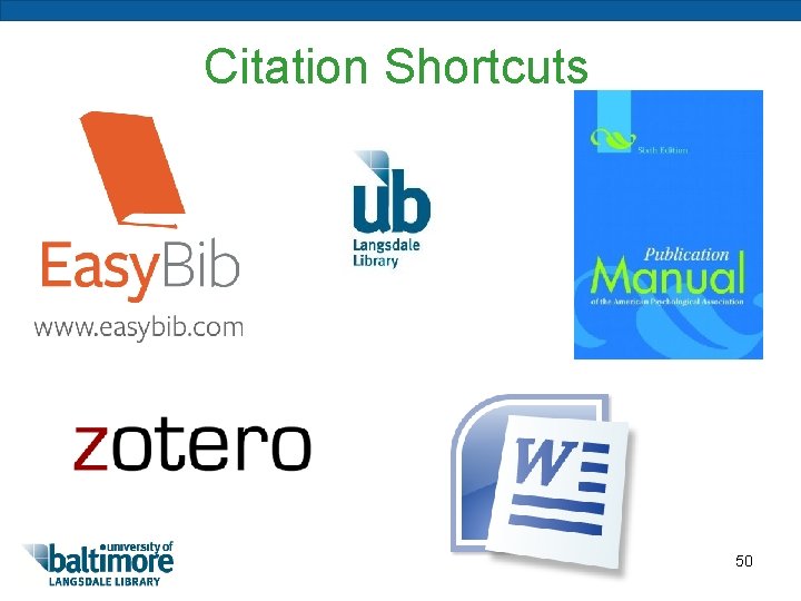 Citation Shortcuts 50 