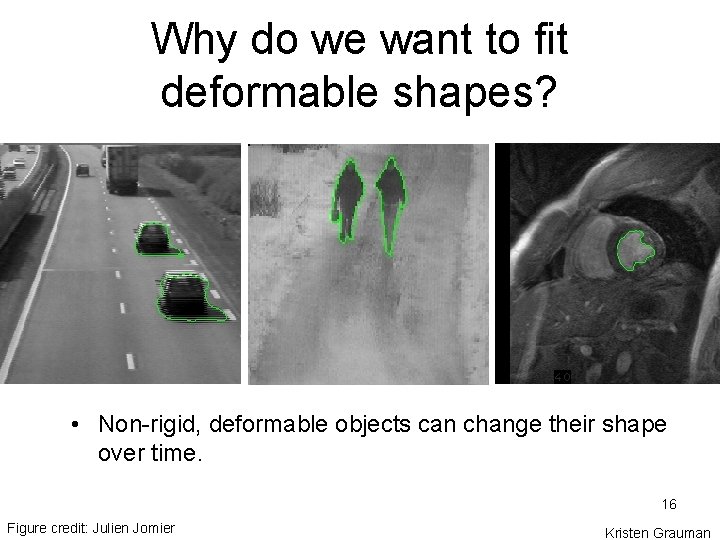 Why do we want to fit deformable shapes? • Non-rigid, deformable objects can change