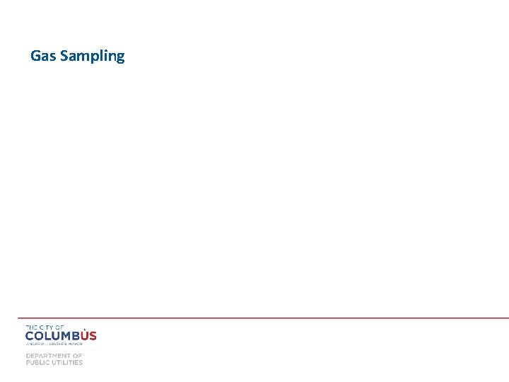 Gas Sampling 