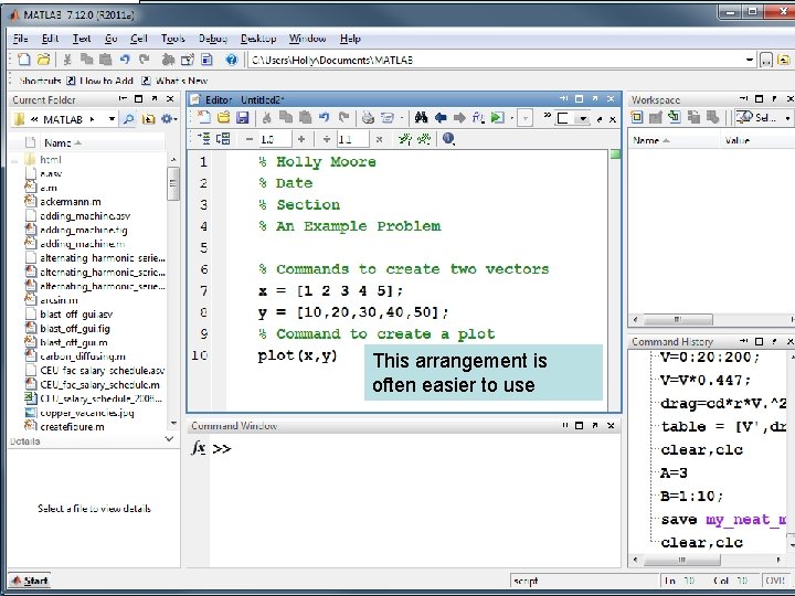 This arrangement is often easier to use This arrangement is often easier to use