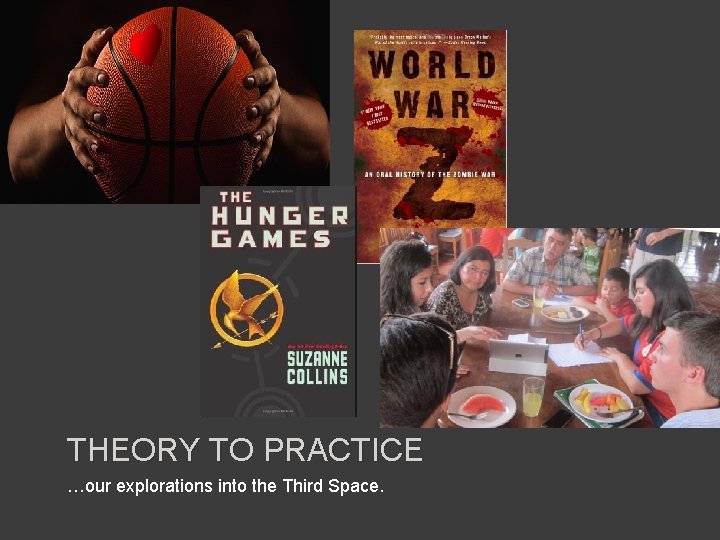 THEORY TO PRACTICE …our explorations into the Third Space. 