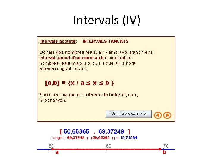 Intervals (IV) 