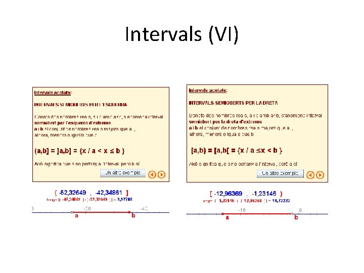 Intervals (VI) 