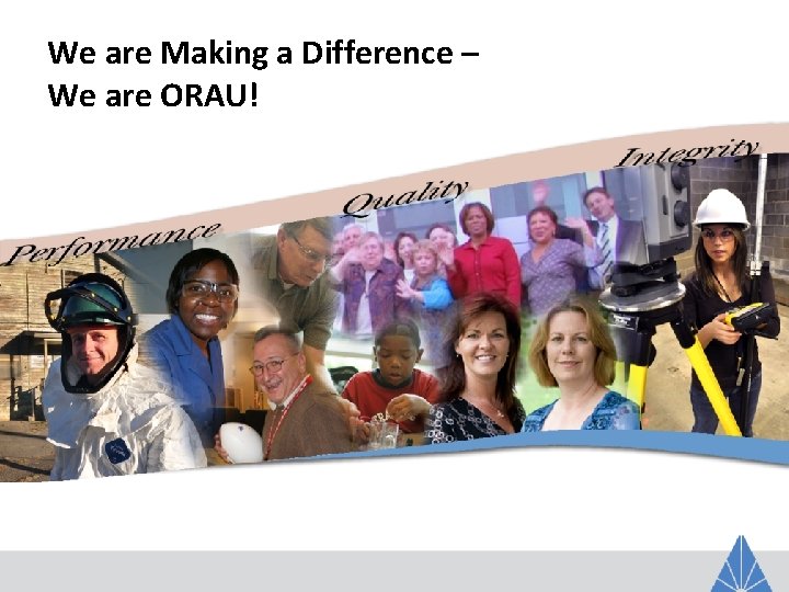 We are Making a Difference – We are ORAU! 
