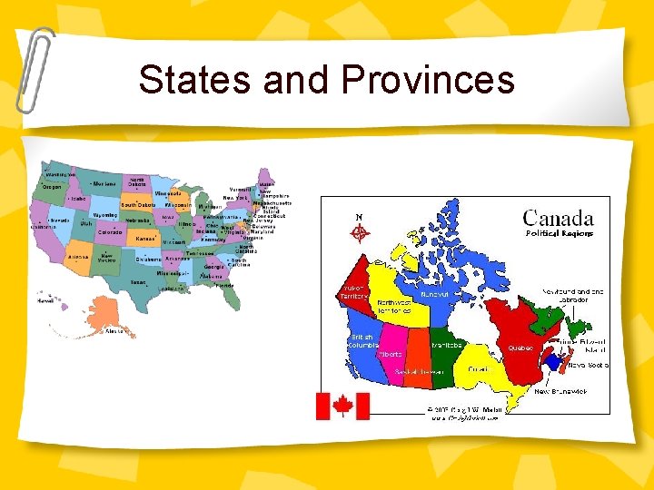 States and Provinces 