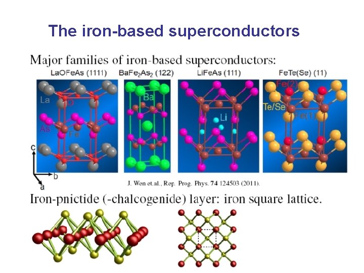 The iron-based superconductors 