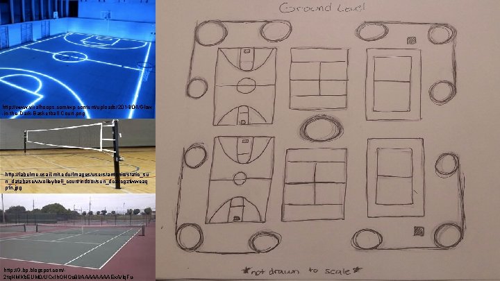 http: //www. viralhoops. com/wp-content/uploads/2014/04/Glow -in-the-Dark-Basketball-Court. png http: //labelme. csail. mit. edu/Images/users/antonio/static_su n_database/v/volleyball_court/indoor/sun_dcaxcgzfwweaq pfn. jpg