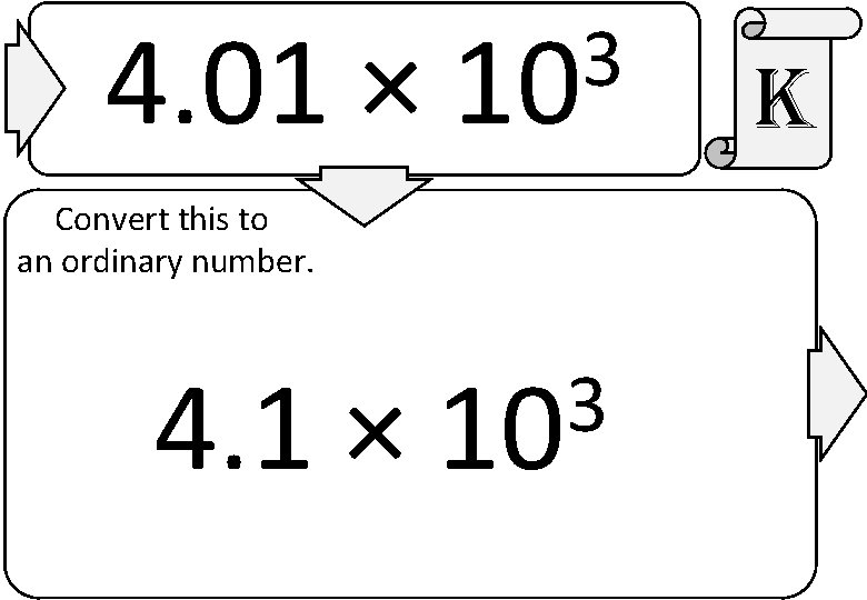 4. 01 × 3 10 Convert this to an ordinary number. 4. 1 ×