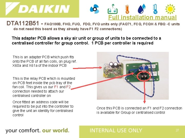 DTA 112 B 51 - FAQ 100 B, FHQ, FUQ, Full installation manual FDQ,