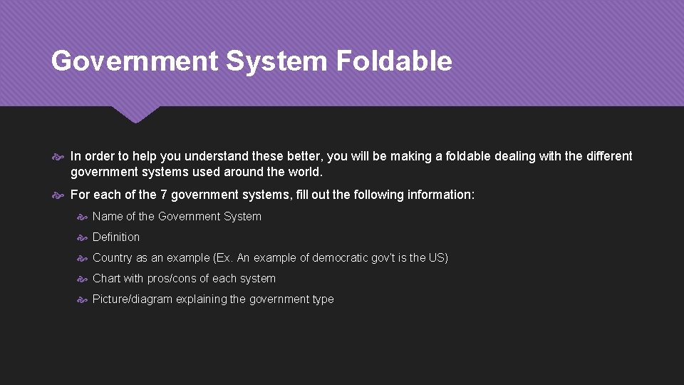 Government System Foldable In order to help you understand these better, you will be