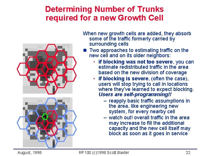 Determining Number of Trunks required for a new Growth Cell When new growth cells