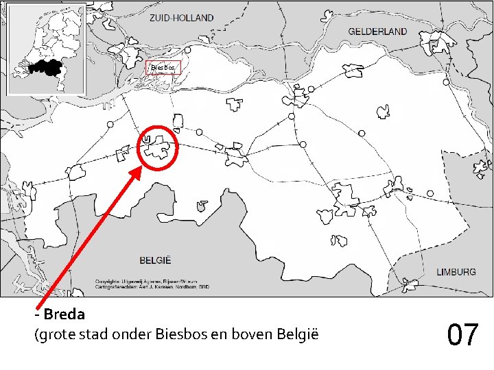 Biesbos - Breda (grote stad onder Biesbos en boven België 07 
