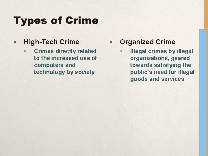 Types of Crime § High-Tech Crime § Crimes directly related to the increased use