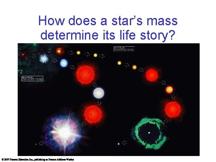 How does a star’s mass determine its life story? 