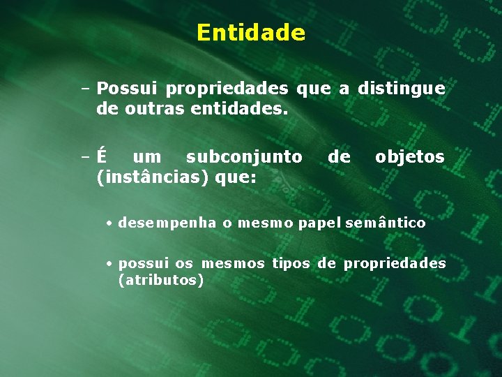 Banco de Dados Captulo 2 Modelo Conceitual Entidades