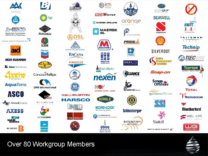 Over 80 Workgroup Members 