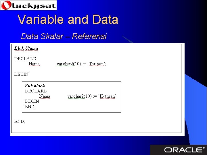 Variable and Data Skalar – Referensi 