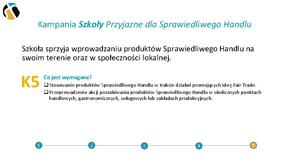 Kampania Szkoły Przyjazne dla Sprawiedliwego Handlu Szkoła sprzyja wprowadzaniu produktów Sprawiedliwego Handlu na swoim