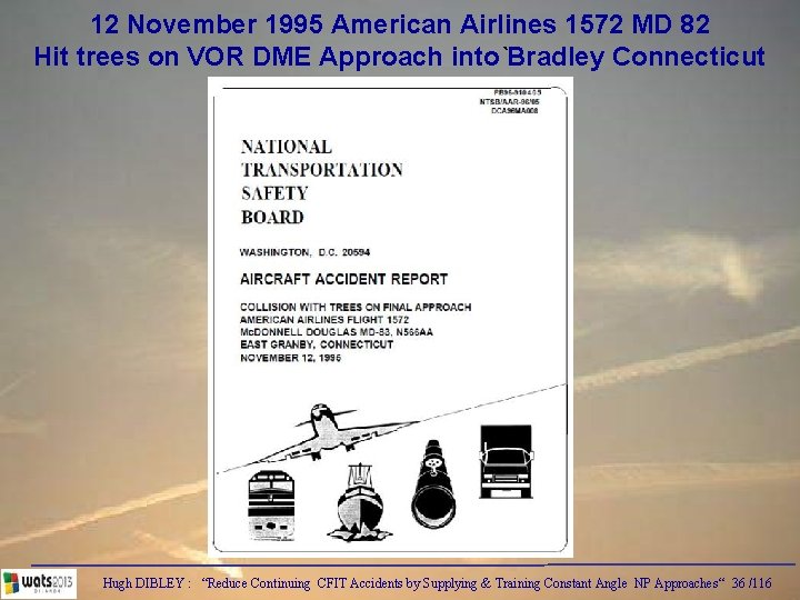 12 November 1995 American Airlines 1572 MD 82 Hit trees on VOR DME Approach