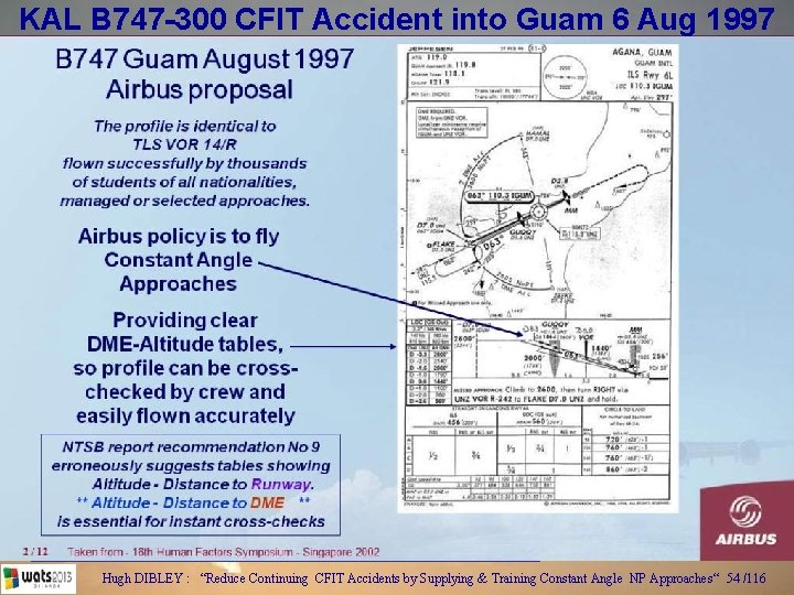 KAL B 747 -300 CFIT Accident into Guam 6 Aug 1997 Hugh DIBLEY :