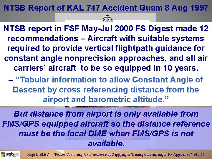 NTSB Report of KAL 747 Accident Guam 8 Aug 1997 NTSB report in FSF