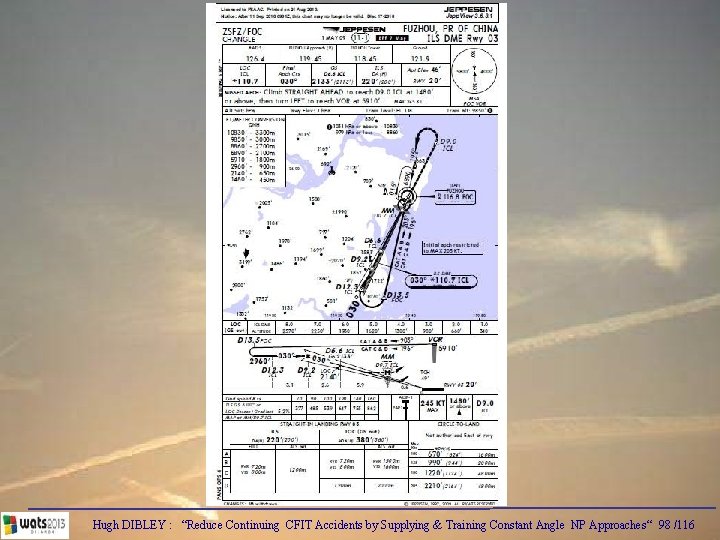 Hugh DIBLEY : “Reduce Continuing CFIT Accidents by Supplying & Training Constant Angle NP
