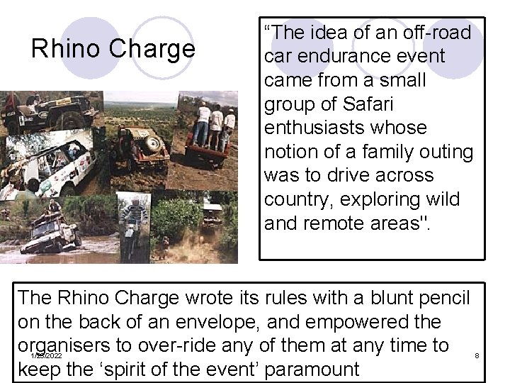 Rhino Charge l “The idea of an off-road car endurance event came from a