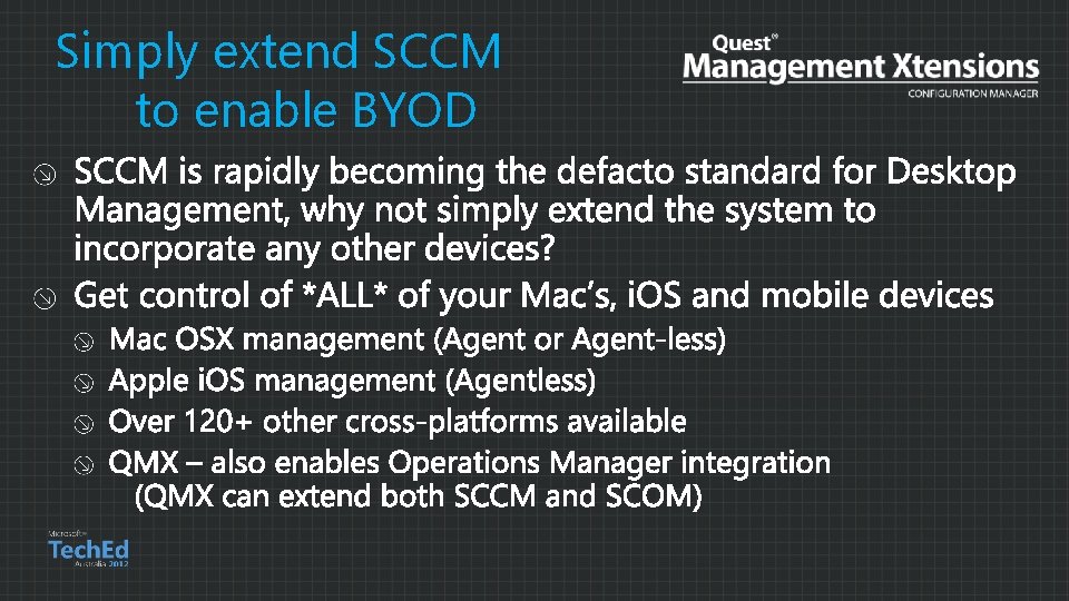 Simply extend SCCM to enable BYOD 