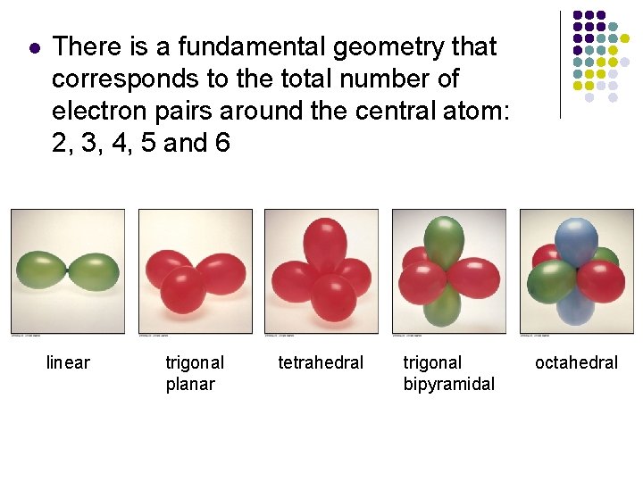 l There is a fundamental geometry that corresponds to the total number of electron