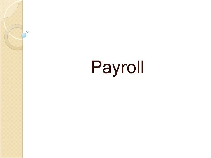 Payroll 