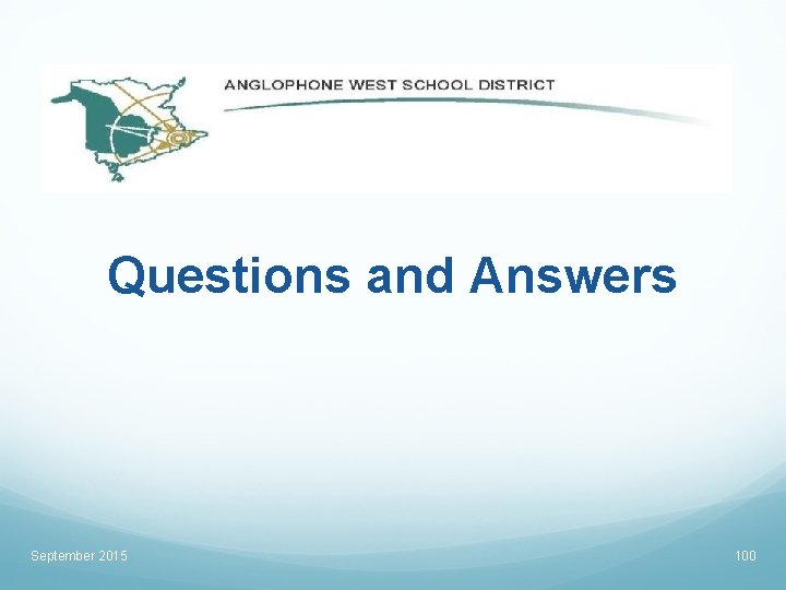 Questions and Answers September 2015 100 