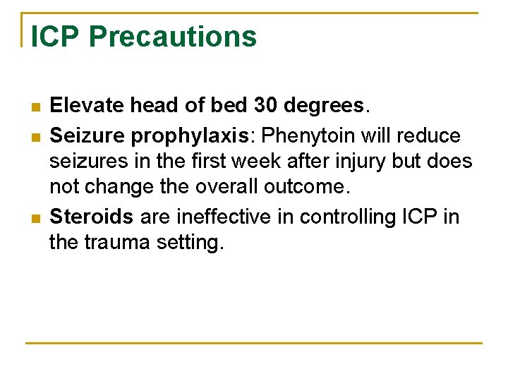 Increase Intracranial Pressure Brain n n Brain tissue